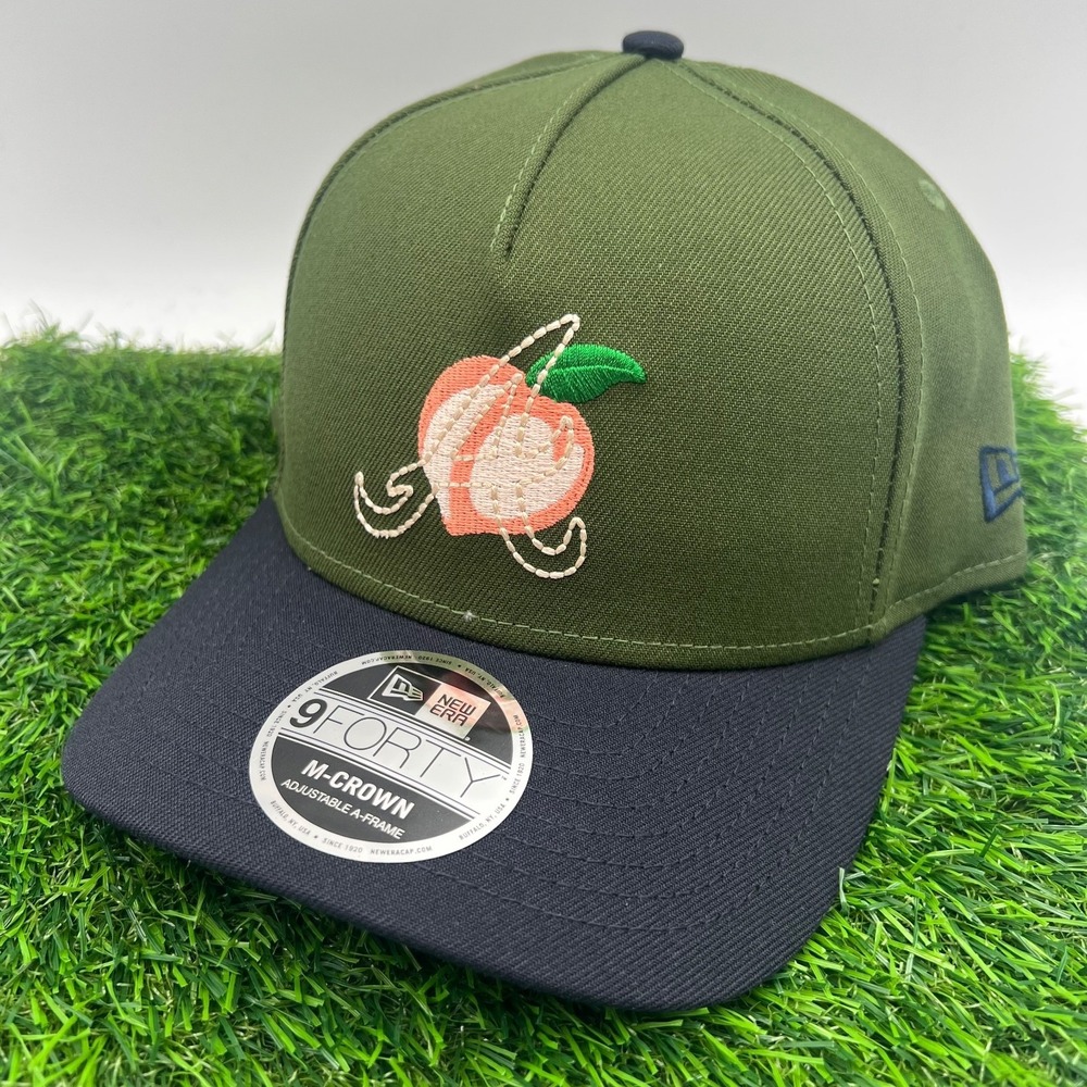 New Era Atlanta Braves MLB Green Black City Connect 9Forty A Frame Snapback Hat - Picture 1 of 8